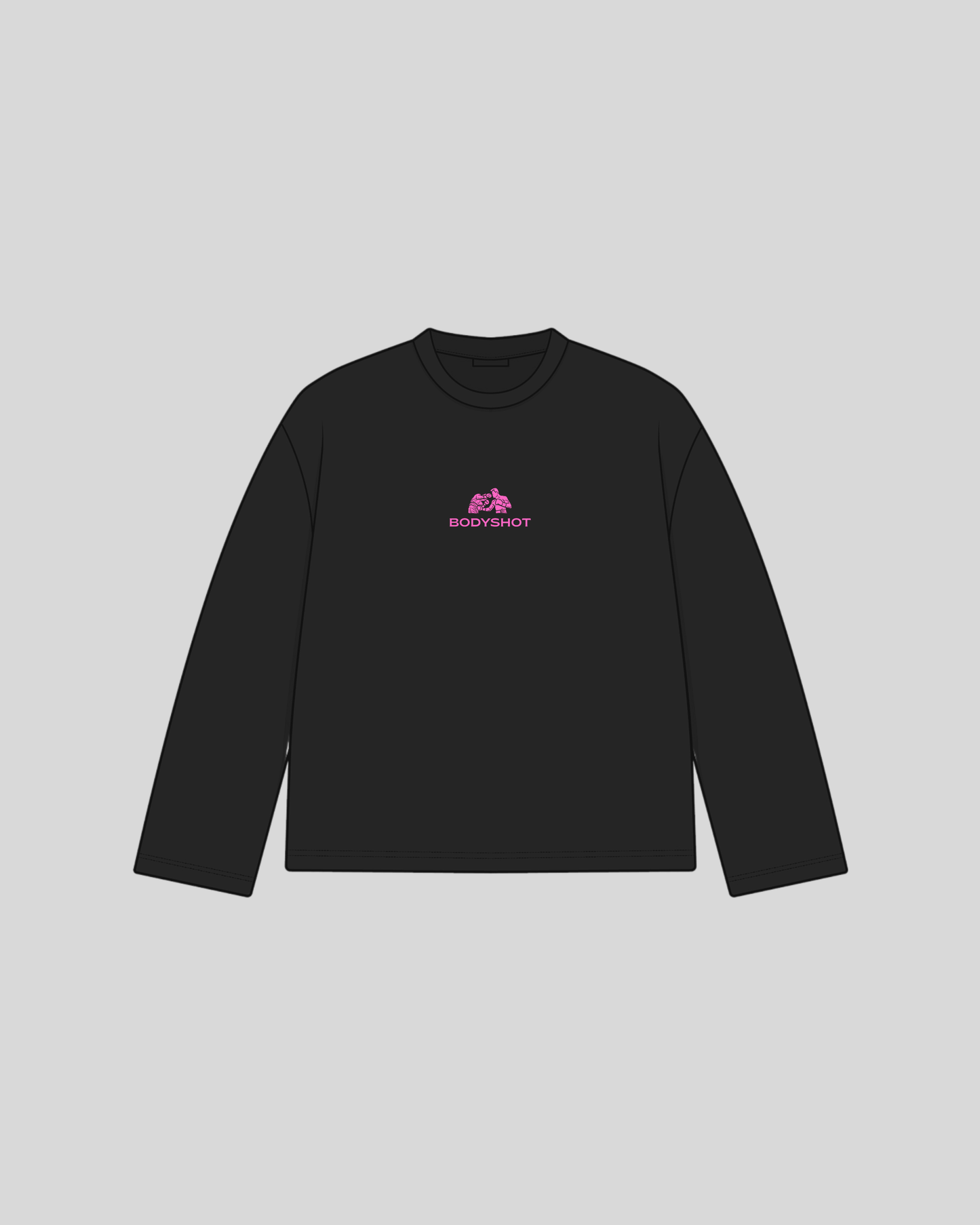 Overhand Solves Problems Longsleeve Pink/Black