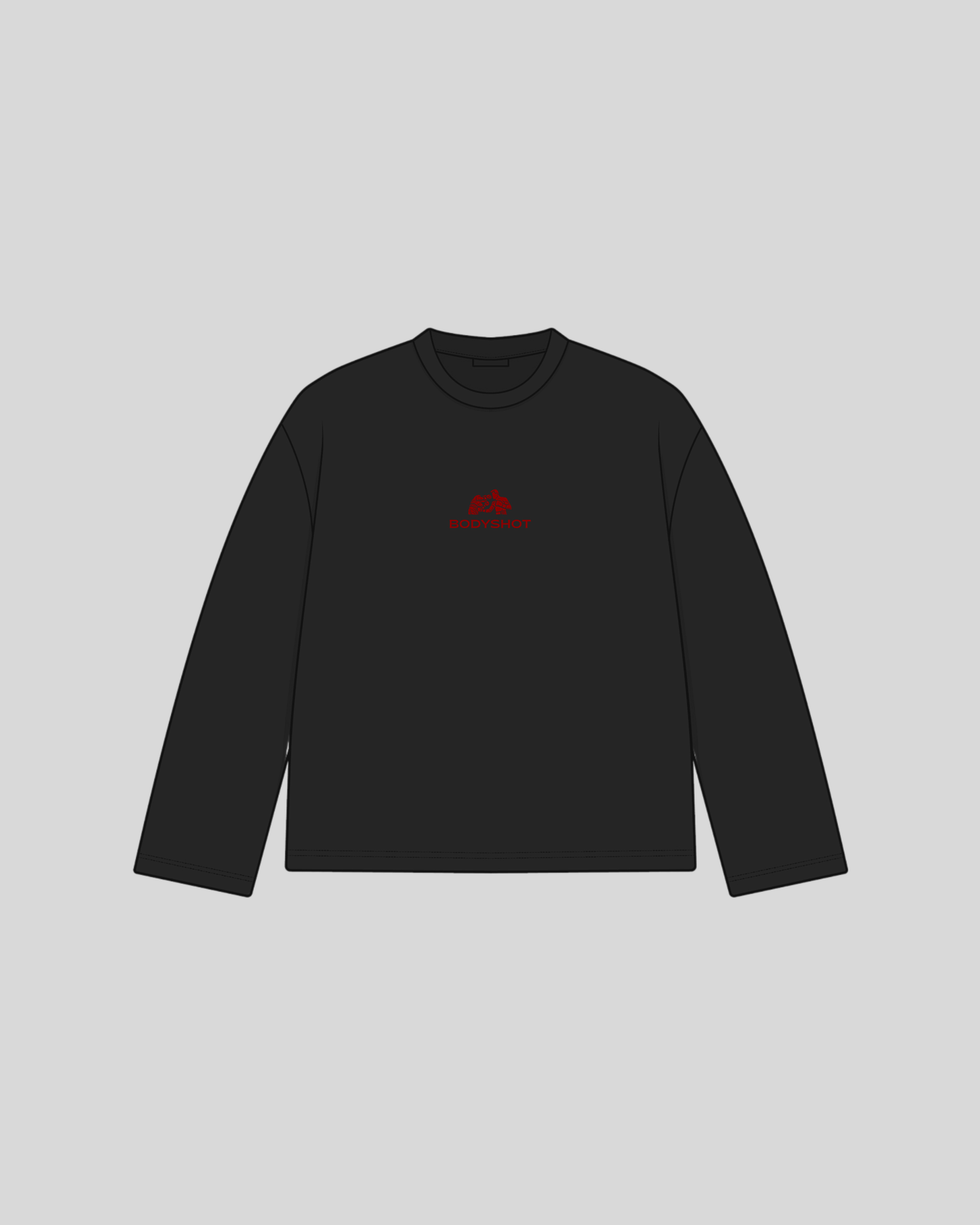 Overhand Solves Problems Longsleeve Red/Black