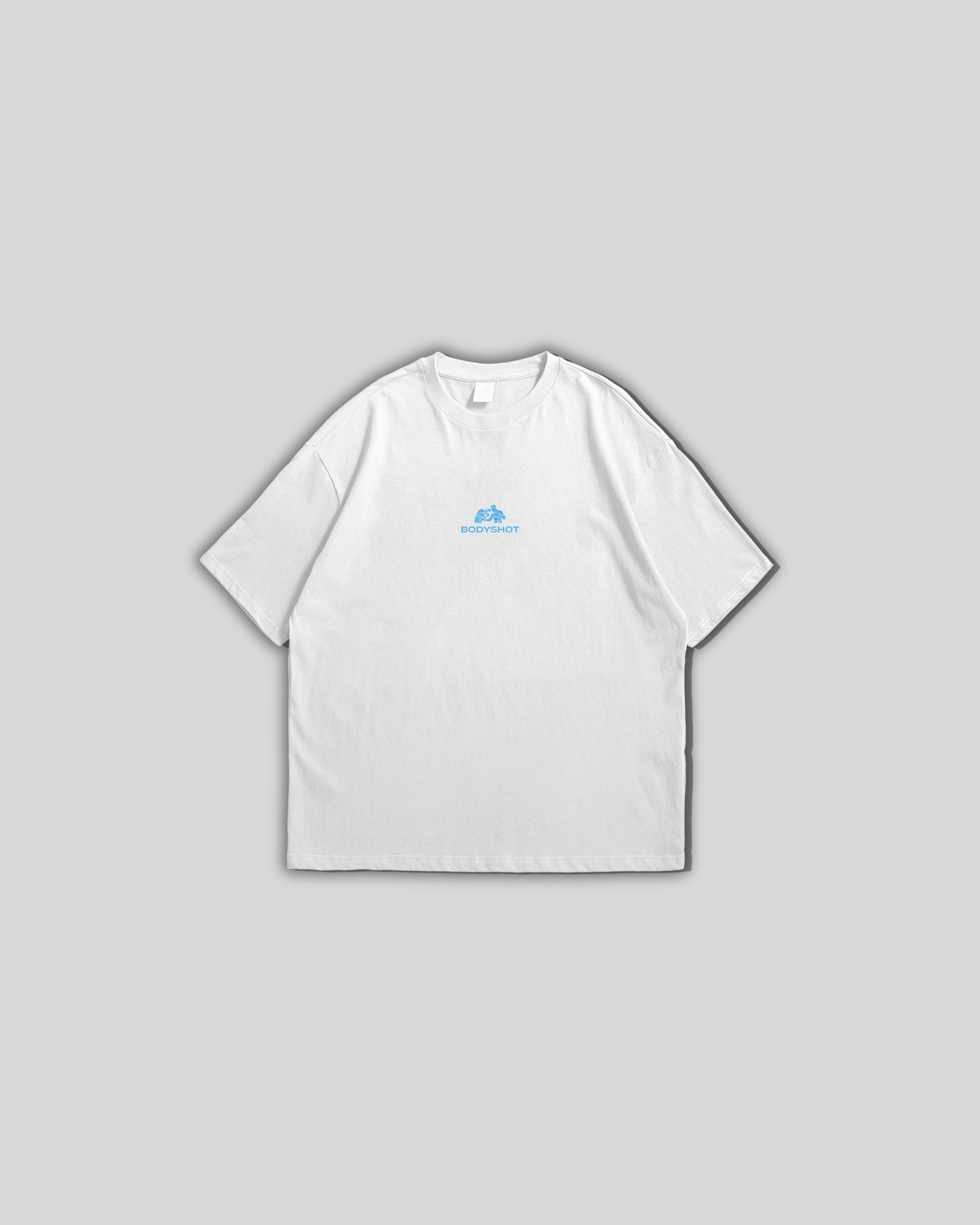 Overhand Solves Problems T-Shirt Babyblue/White