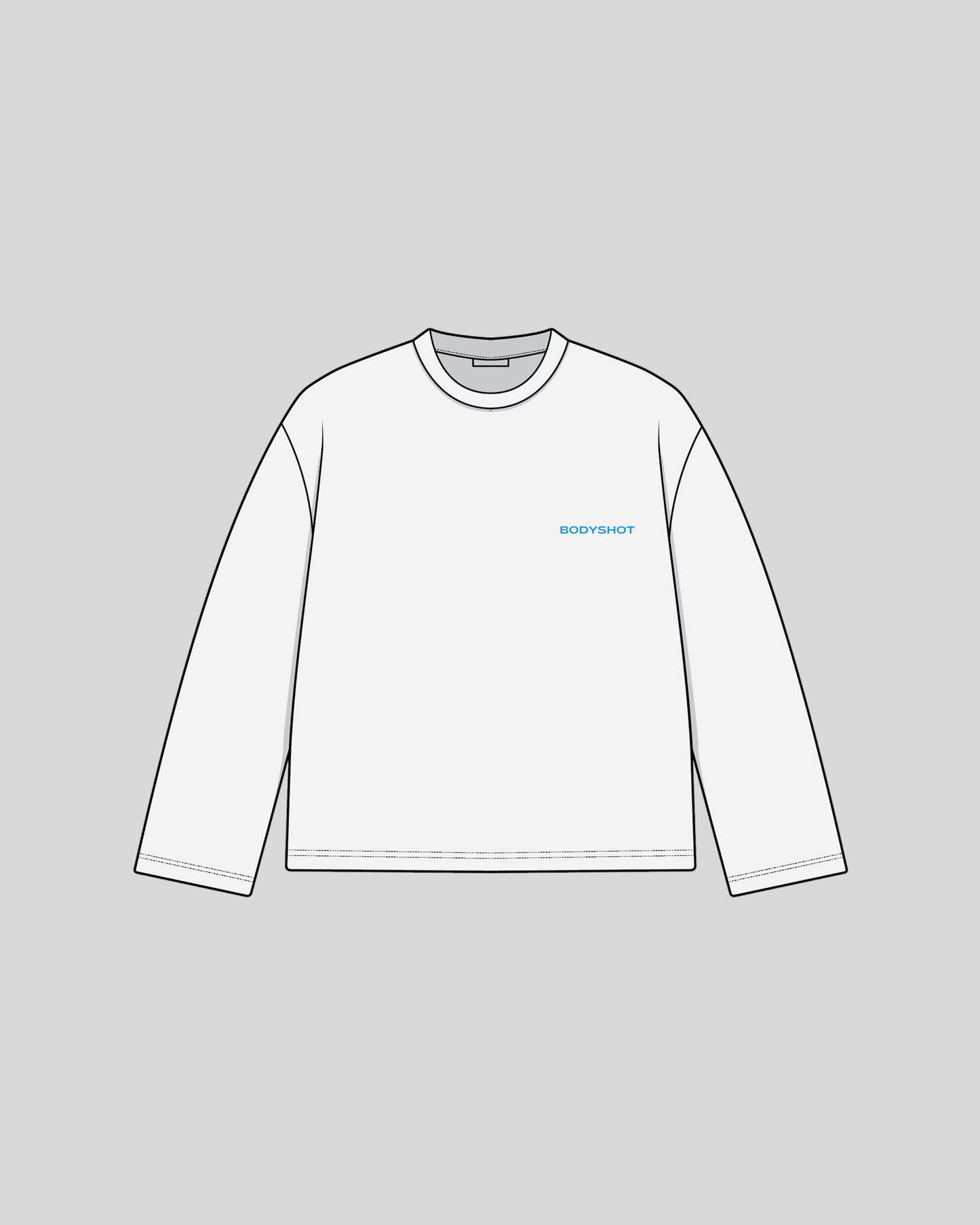 Light Sparring Longsleeve Babyblue/White