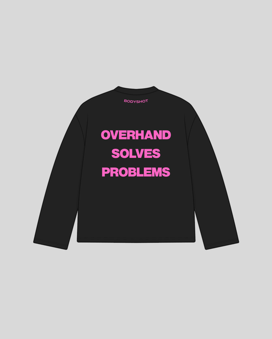 Overhand Solves Problems Longsleeve Pink/Black
