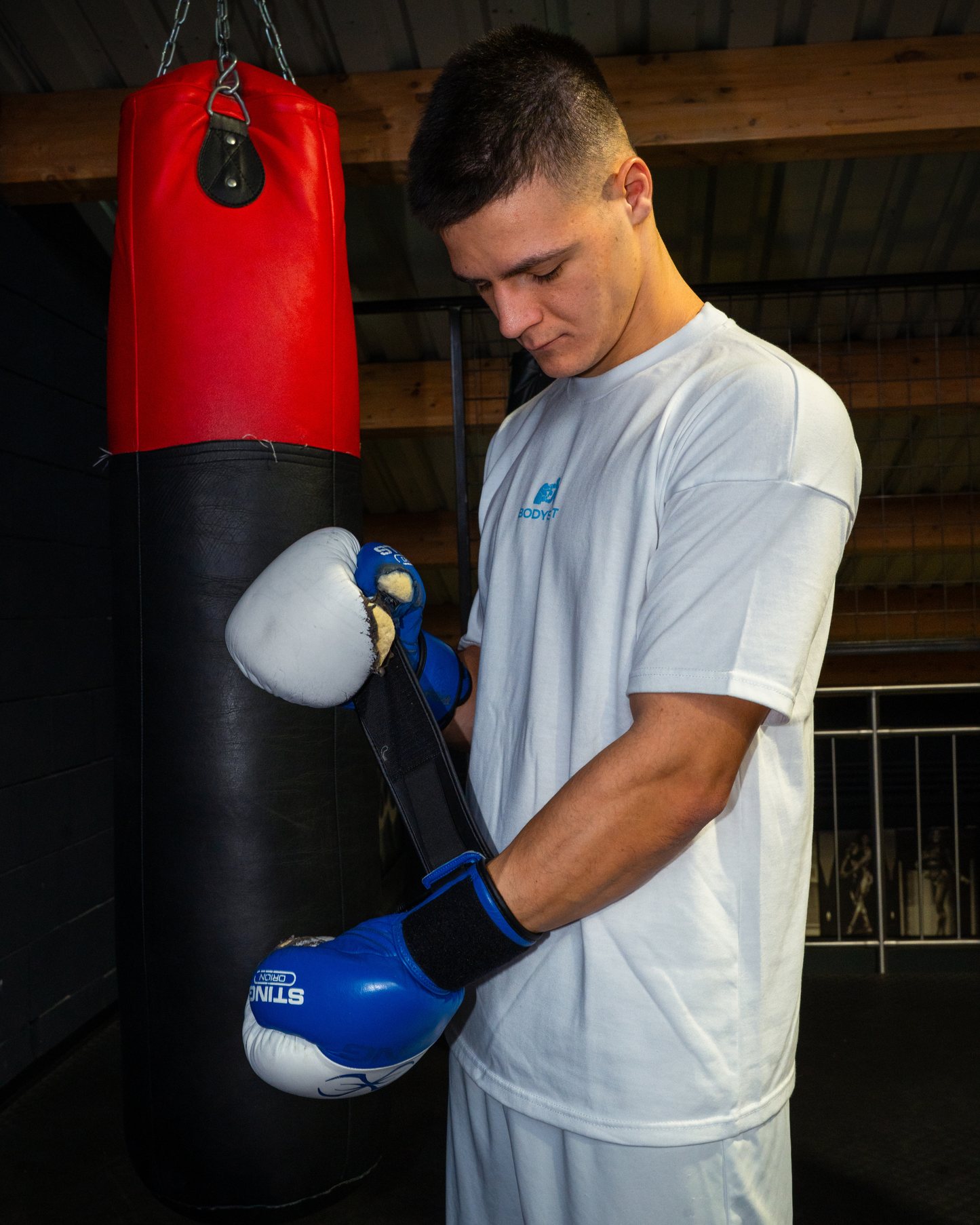 Overhand Solves Problems T-Shirt Babyblue/White