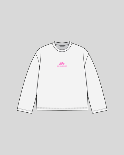 Overhand Solves Problems Longsleeve Pink/White
