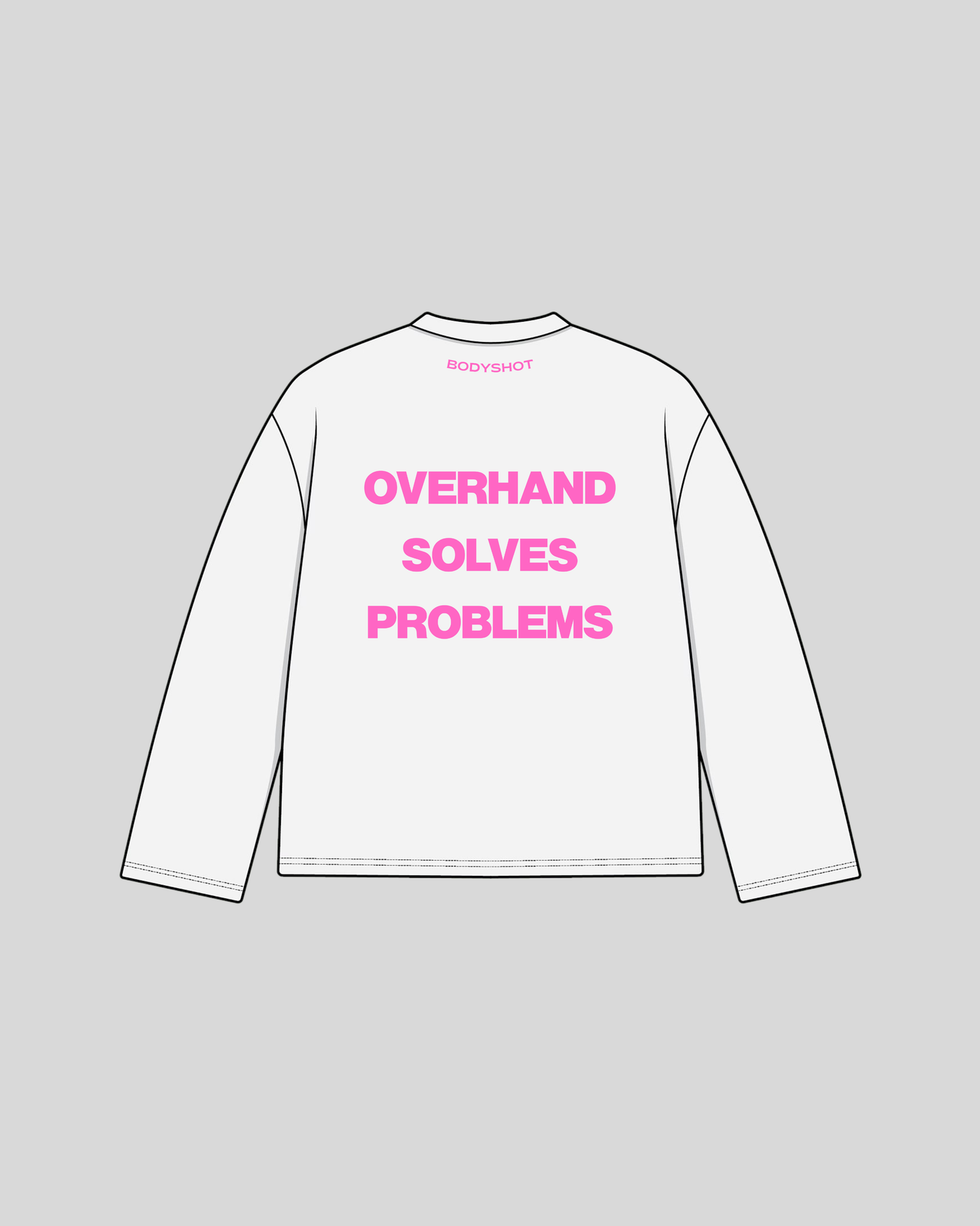 Overhand Solves Problems Longsleeve Pink/White