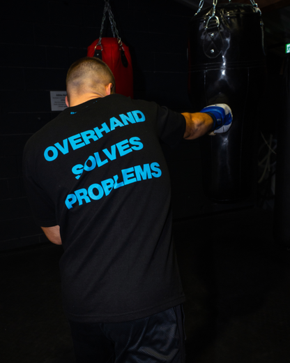 Overhand Solves Problems T-Shirt Babyblue/Black