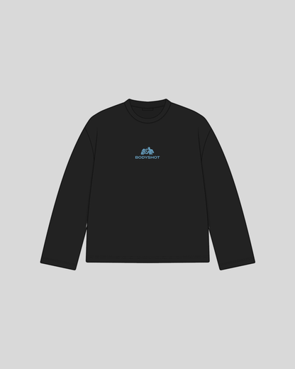 Overhand Solves Problems Longsleeve Babyblue/Black