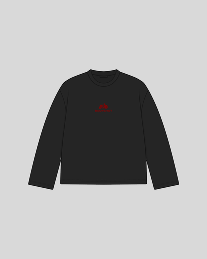 Overhand Solves Problems Longsleeve Red/Black