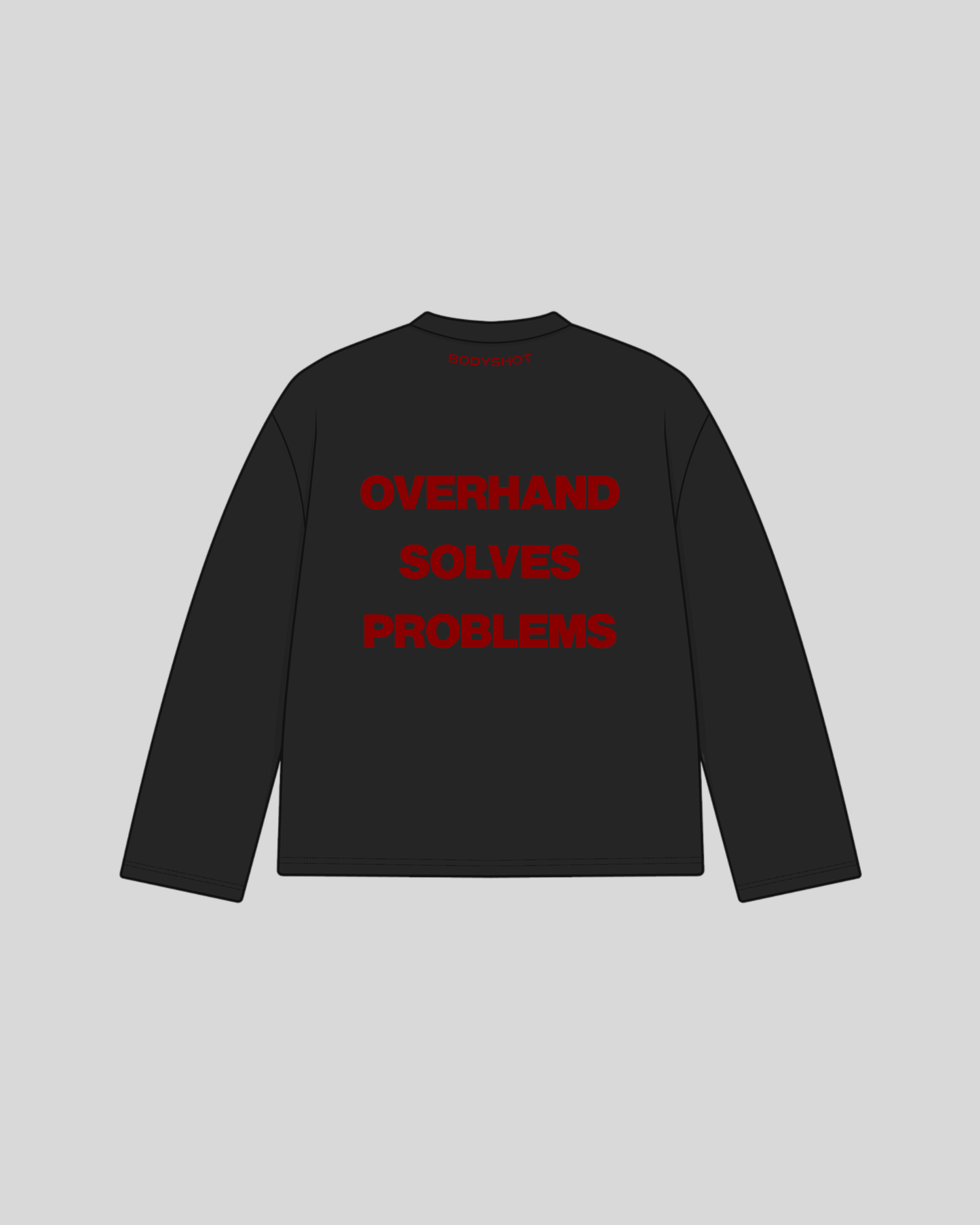Overhand Solves Problems Longsleeve Red/Black