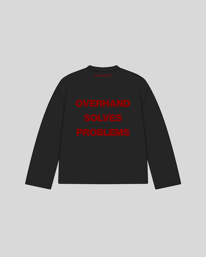 Overhand Solves Problems Longsleeve Red/Black