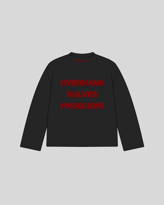 Overhand Solves Problems Longsleeve Red/Black