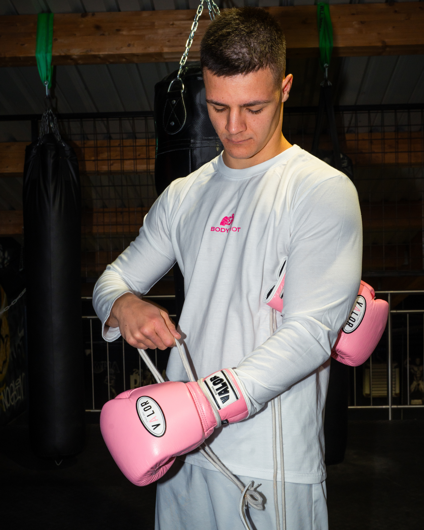 Overhand Solves Problems Longsleeve Pink/White