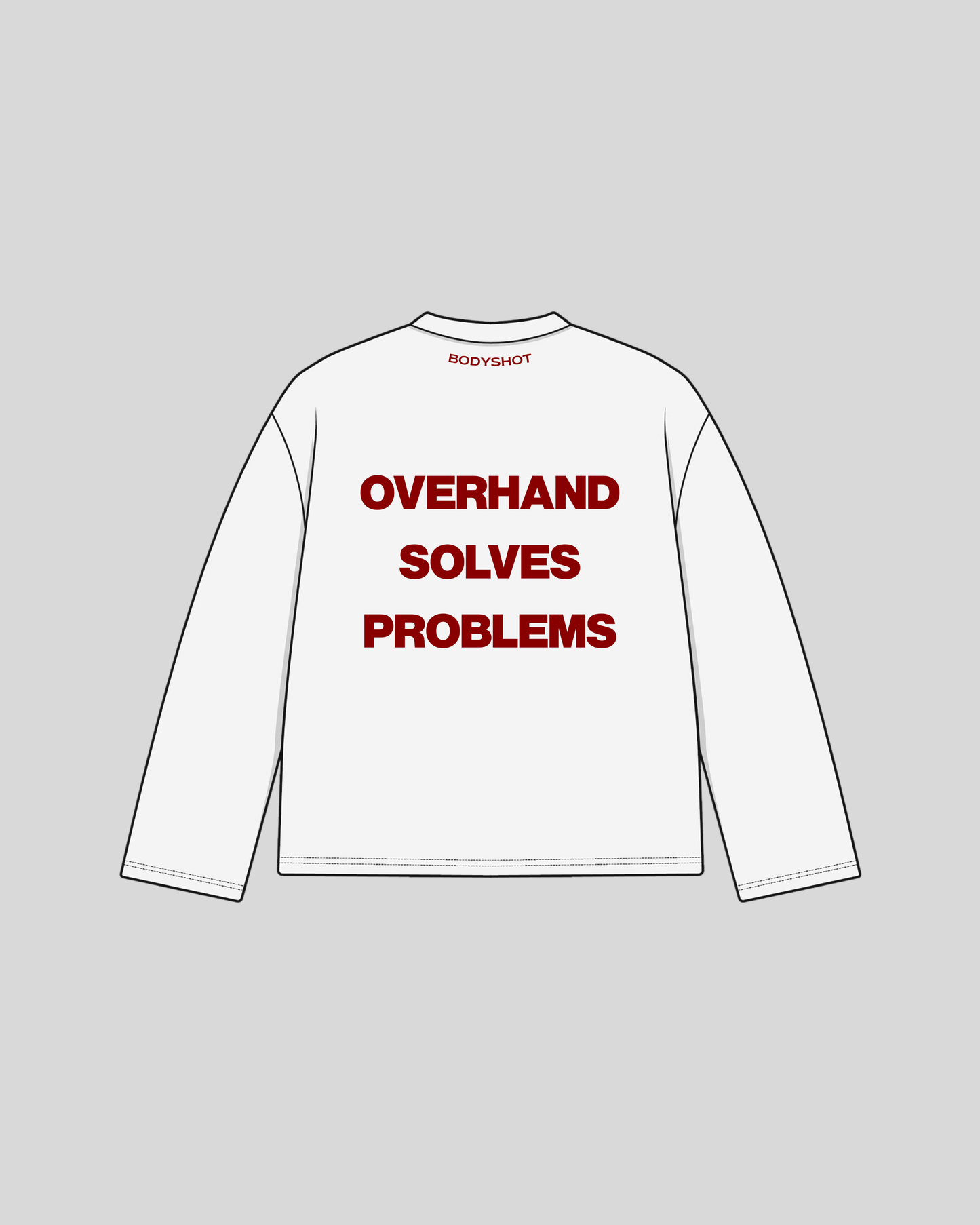 Overhand Solves Problems Longsleeve Red/White