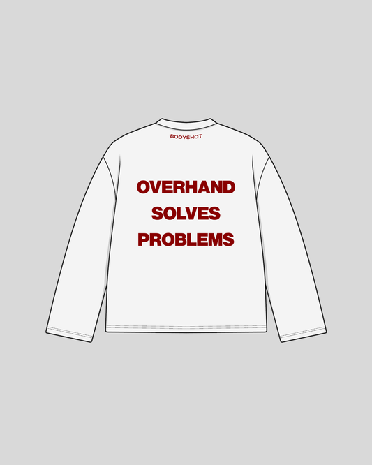 Overhand Solves Problems Longsleeve Red/White