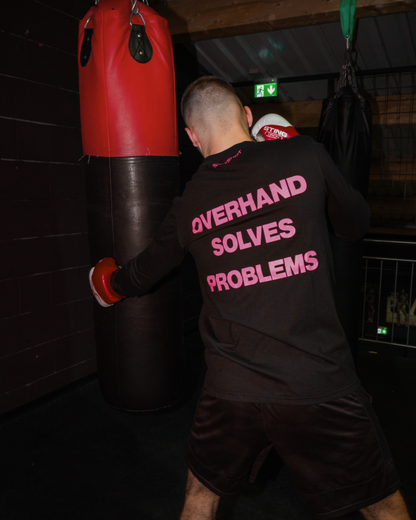 Overhand Solves Problems Longsleeve Pink/Black