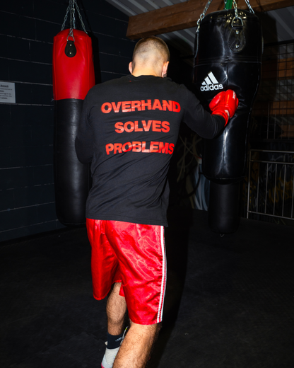 Overhand Solves Problems Longsleeve Red/Black