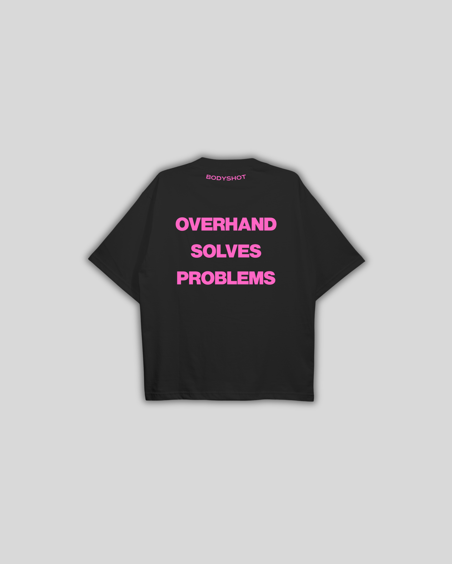 Overhand Solves Problems T-Shirt Pink/Black