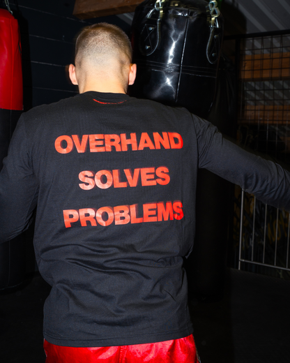 Overhand Solves Problems Longsleeve Red/Black