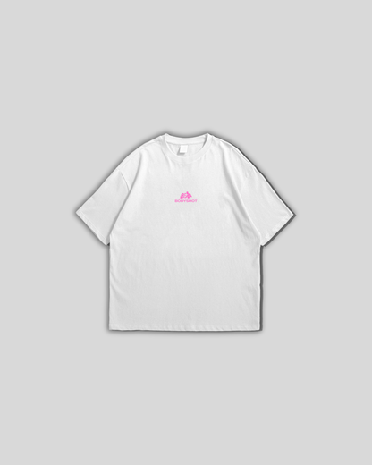 Overhand Solves Problems T-Shirt Pink/White