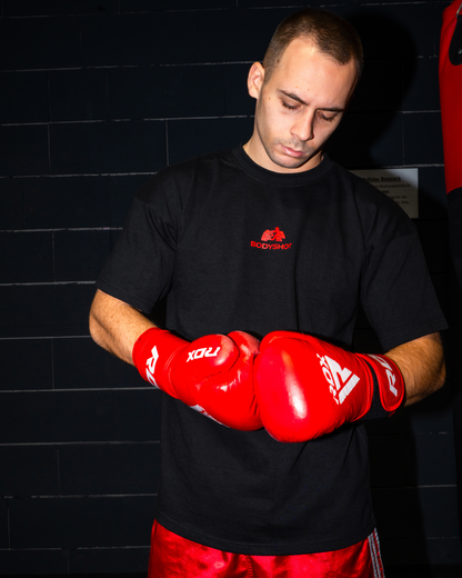 Overhand Solves Problems T-Shirt Red/Black