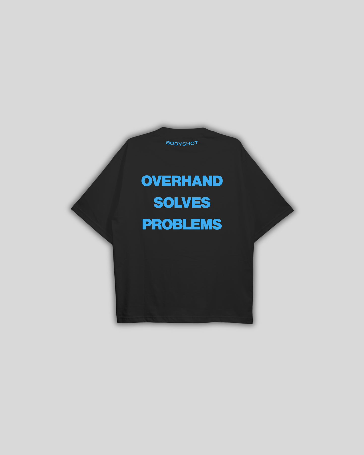 Overhand Solves Problems T-Shirt Babyblue/Black
