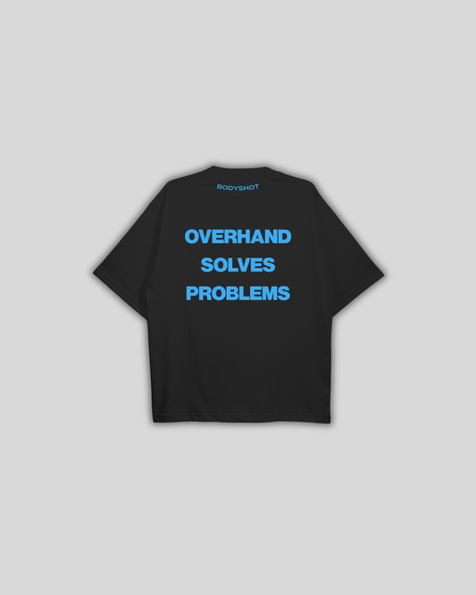 Overhand Solves Problems T-Shirt Babyblue/Black