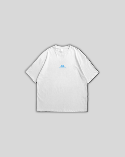 Overhand Solves Problems T-Shirt Babyblue/White