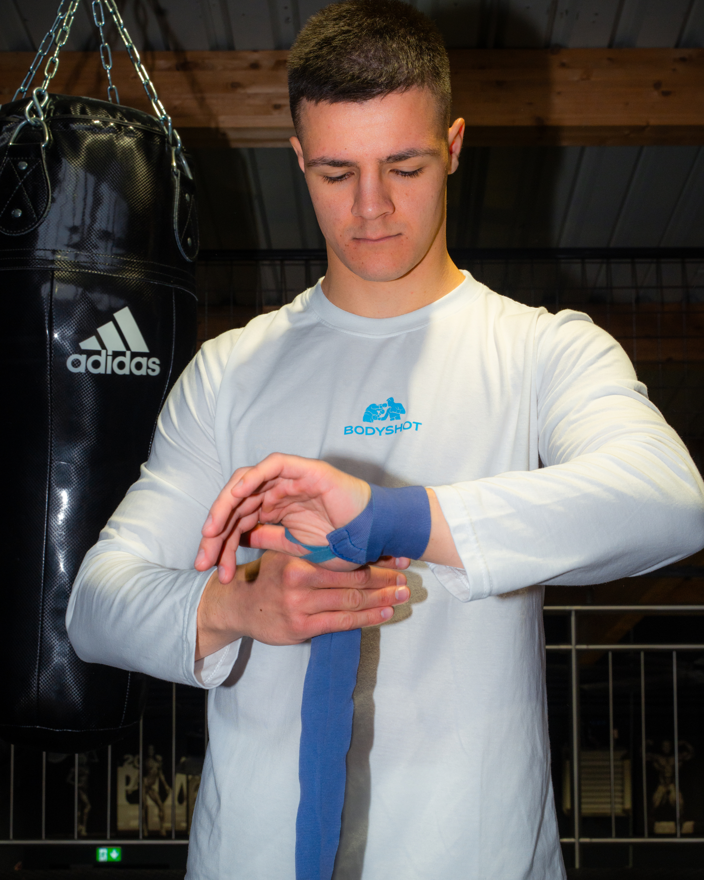 Overhand Solves Problems Longsleeve Babyblue/White