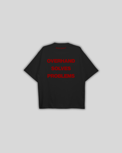 Overhand Solves Problems T-Shirt Red/Black