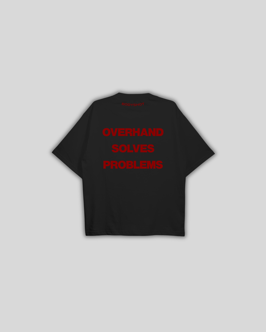 Overhand Solves Problems T-Shirt Red/Black