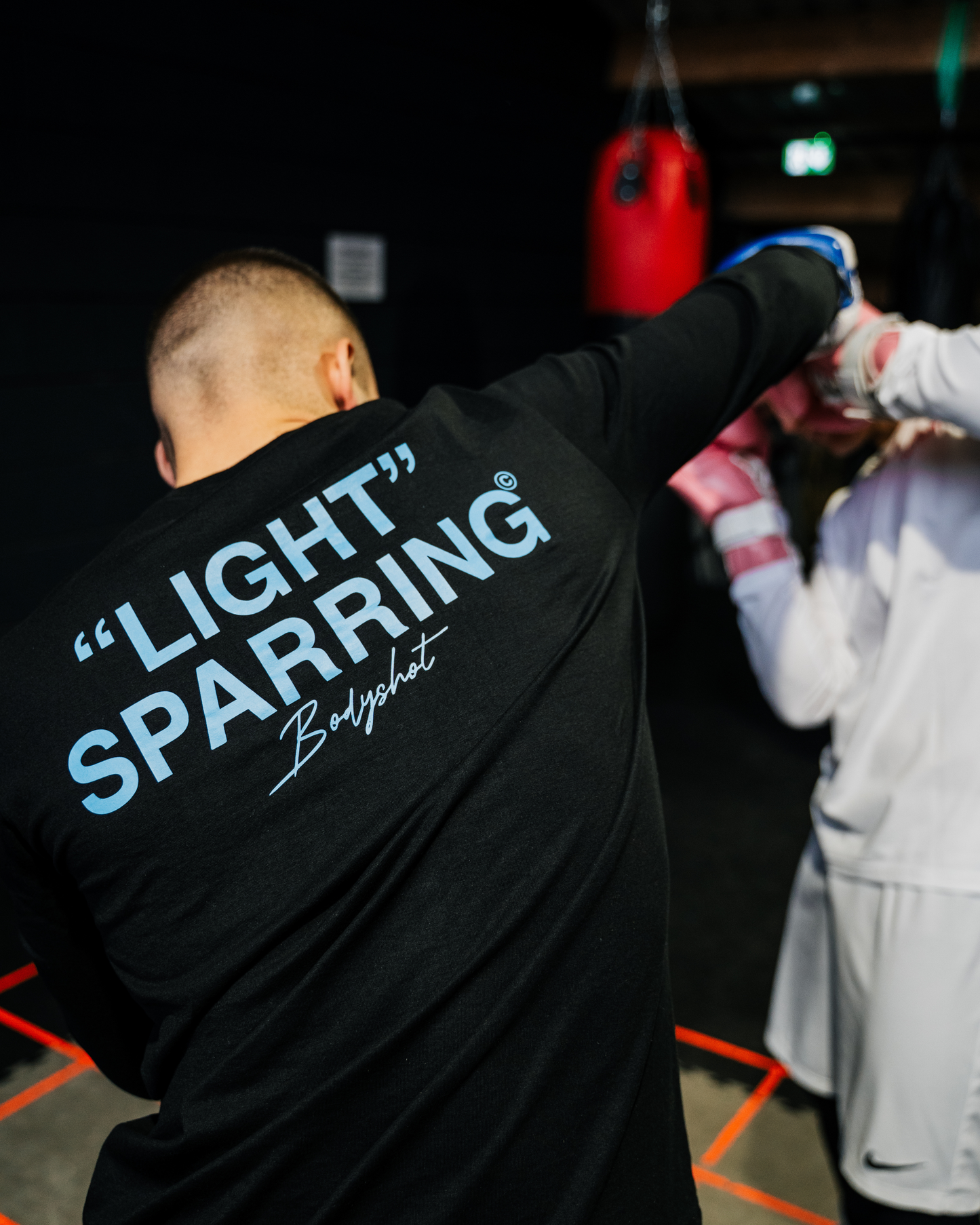 Light Sparring Longsleeve Babyblue/Black