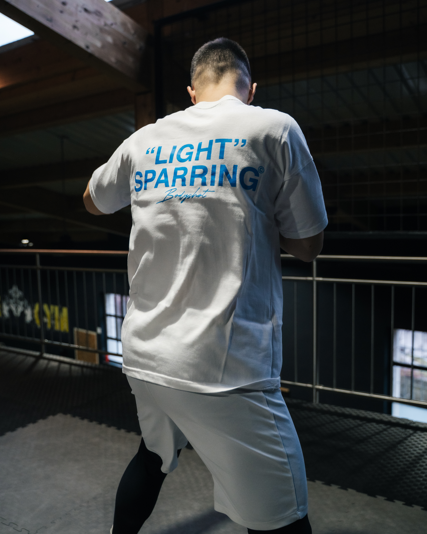 Light Sparring T-Shirt Babyblue/White