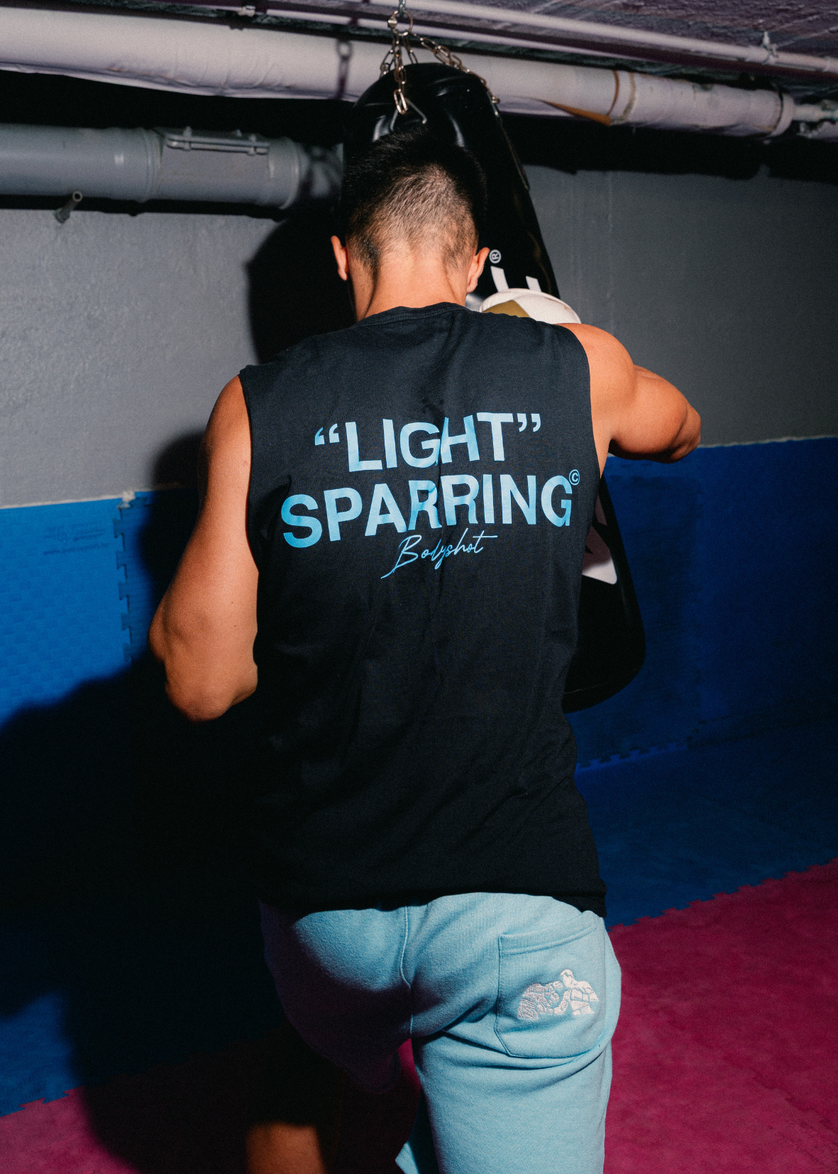 Light Sparring TankTop Black/Blue