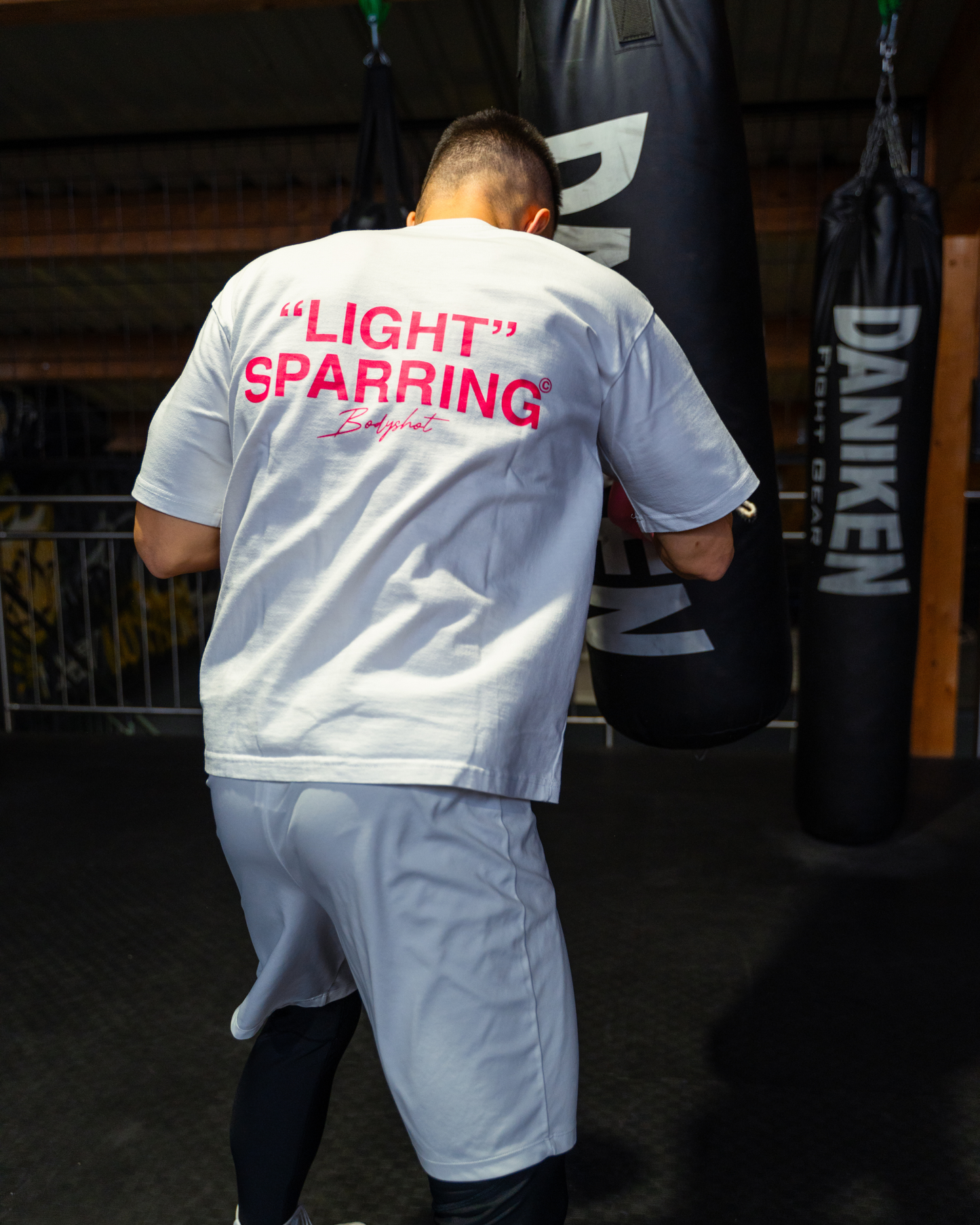 Light Sparring T-Shirt Pink/White