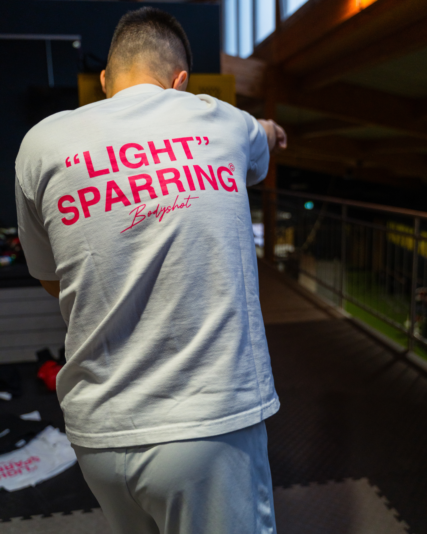 Light Sparring T-Shirt Pink/White