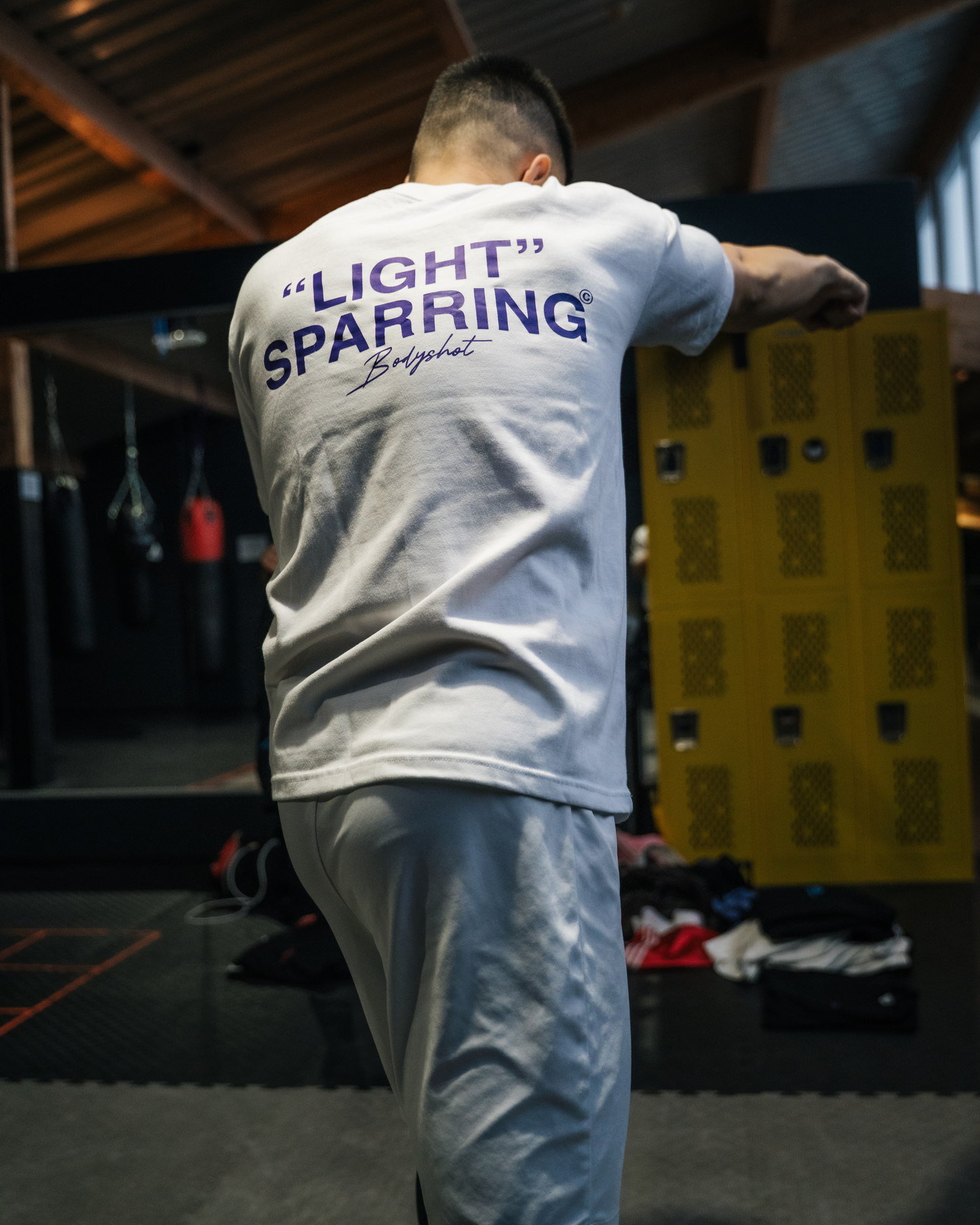 Light Sparring T-Shirt Purple/White