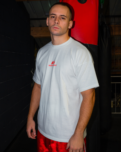 Overhand Solves Problems T-Shirt Red/White