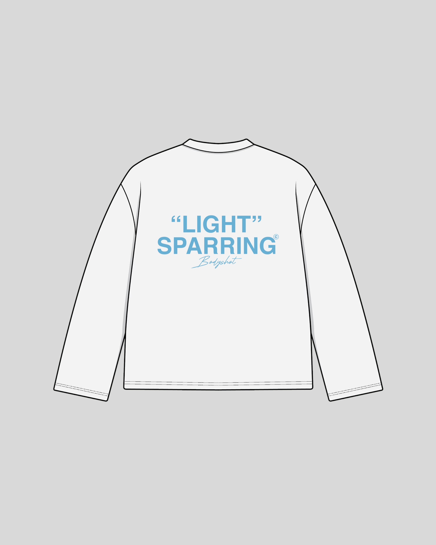 Light Sparring Longsleeve Babyblue/White