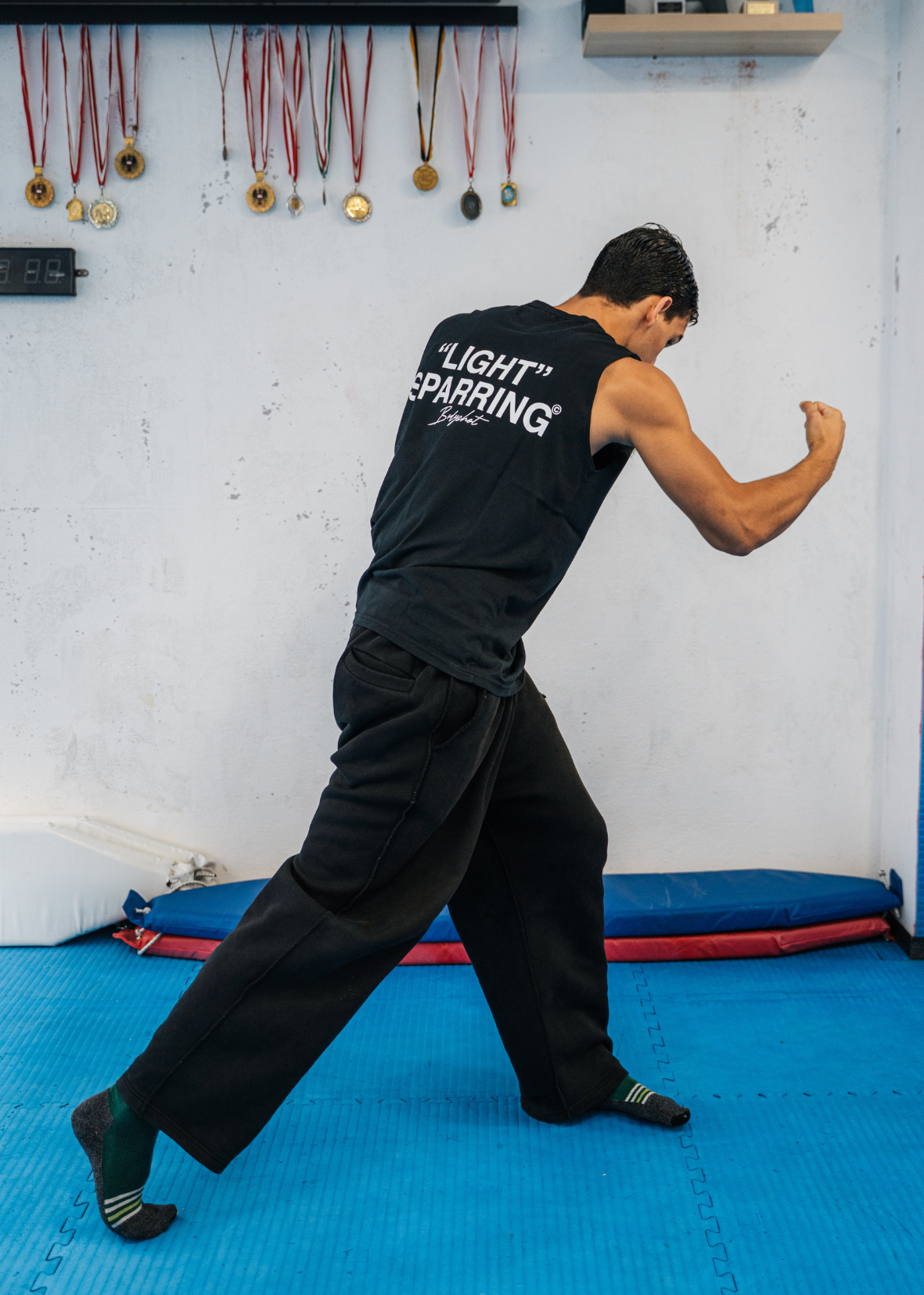 Light Sparring TankTop Black/White