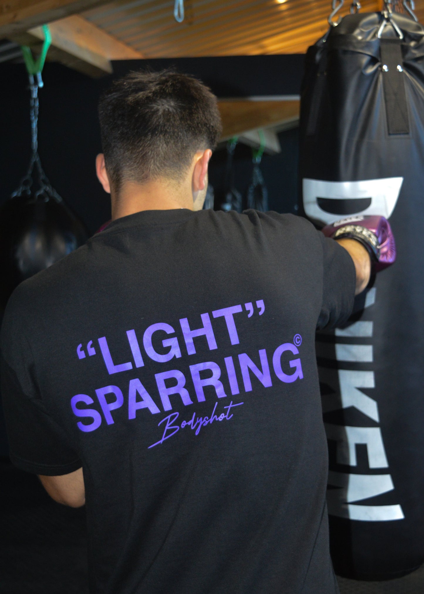 Light Sparring T-Shirt Black/Purple