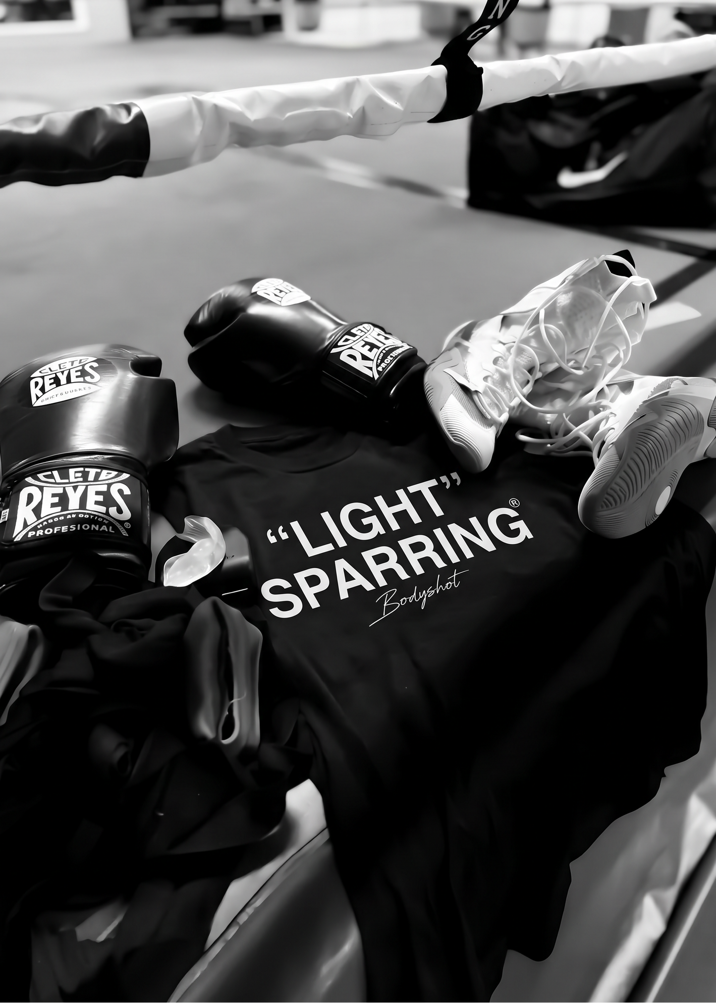 Light Sparring T-Shirt Black/White